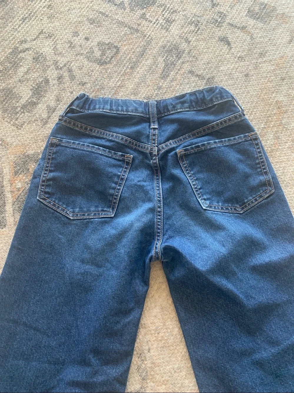 Old Navy Dark Blue High-Rise Wide Leg Jeans
